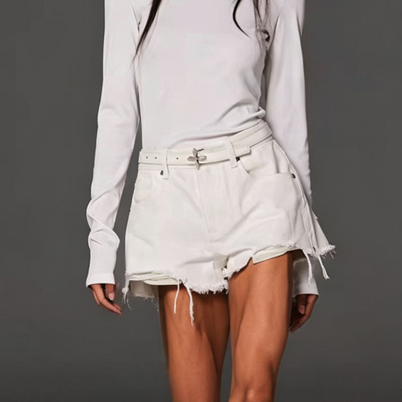 Smfkk Phantom Statue Denim Shorts/Cotton Hot Pants Available in Four Colors