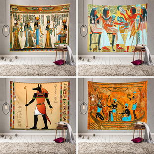 New Retro Tapestry Ancient Egyptian Primitive Tapestry Series Hanging Cloth Home Decoration Cloth Retro Nostalgic Mural