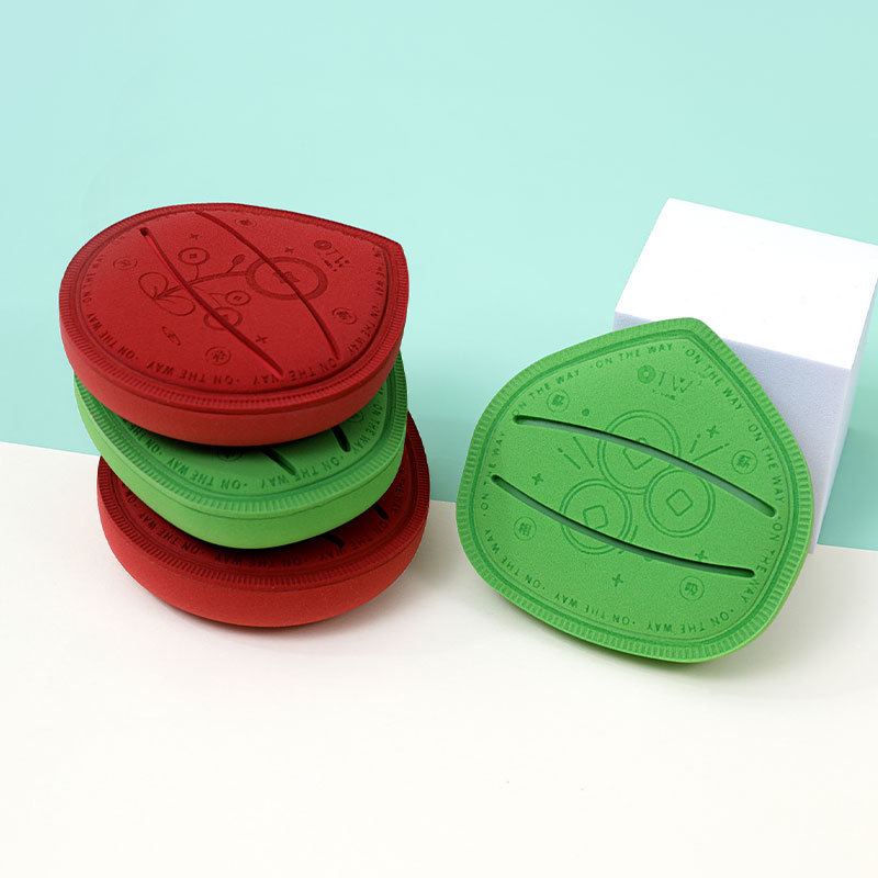 Serie de aumento de sueldo personalizada de algodón suave polvo de azúcar no látex seco y húmedo no comer polvo q cojín de aire 100 puntos