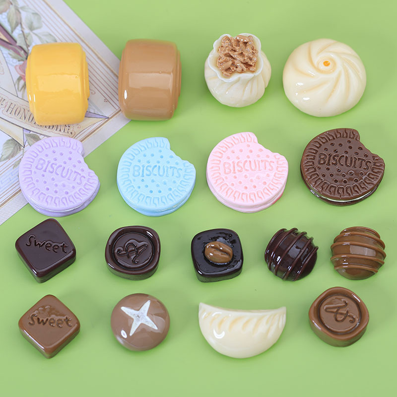 Simulated Ollie Resin Accessories Croc Shoes DIY Food Toy Biscuit Accessories Cream Glue Mobile Phone Case DIY Material