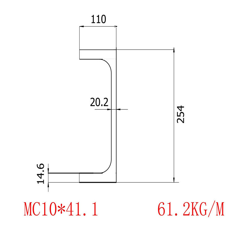 美标槽钢MC10x41.1日照生产批发零售价格