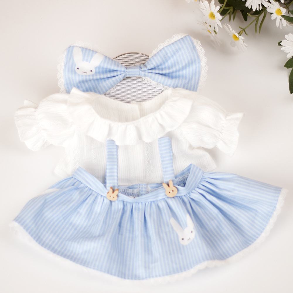 나무 버클 블루 스트라이프