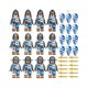 Medieval 1811 Cartoon Characters Castle Ancient Roman Soldiers Officers Children's Assembled Building Blocks Toys Cross-border Wholesale