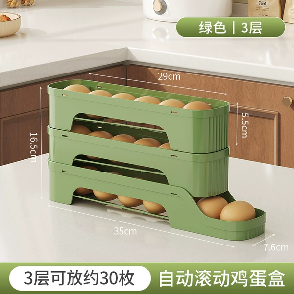 Green colored paper, pack, 3 floors
