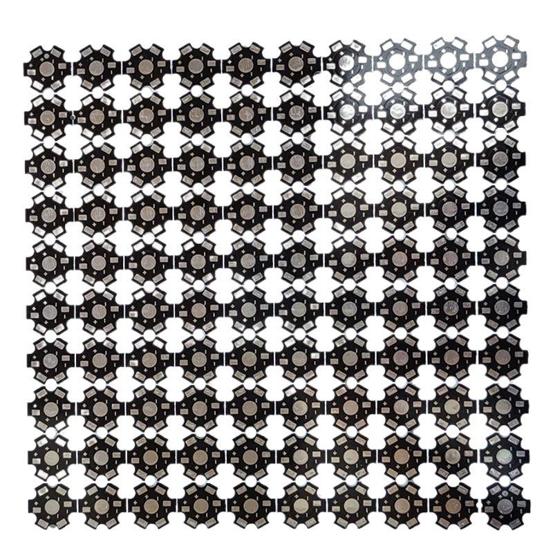 Печатная плата High Power 1W шестиугольная светодиодная алюминиевая подложка 20 мм Сливовая доска черное масло 100 штук прямые продажи с завода