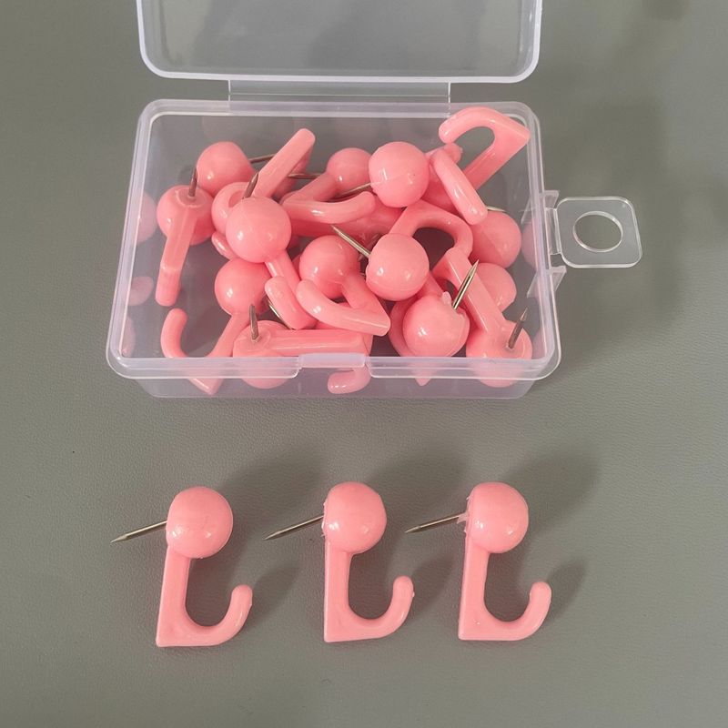 メーカー卸売りカラーかぎ針プラスチックフック針釘コルク板画鋲収納フック壁荷重部品釘|undefined