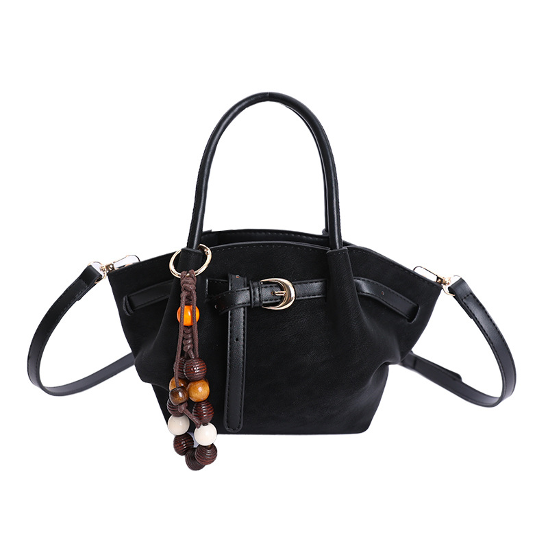 Bolsa de cocina esmerilada coreana para mujeres 2025 invierno nuevo estilo versátil bolso de hombro de alto nivel bolso de cubo