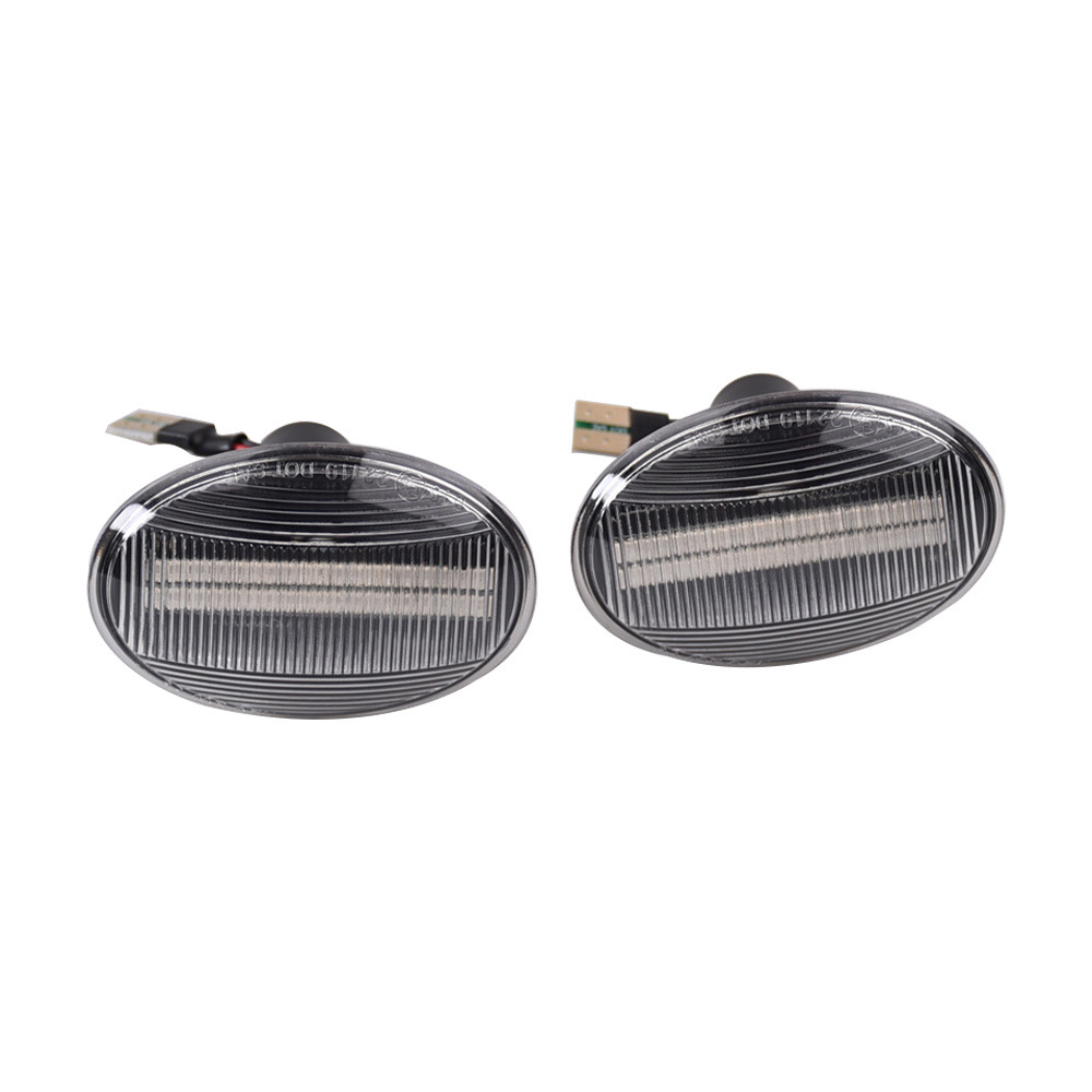 Aplicable a BMW Mini Cooper R55 R56 LED amarillo flujo de agua lámpara lateral de señal de hoja de agua