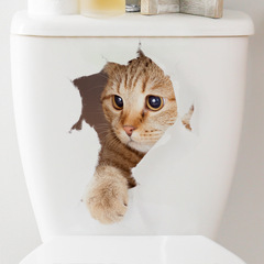 New AD1154 Cartoon Hole Cat Toilet Cover Bathroom Bathroom Sanitation Decorative Waterproof Toilet Paper