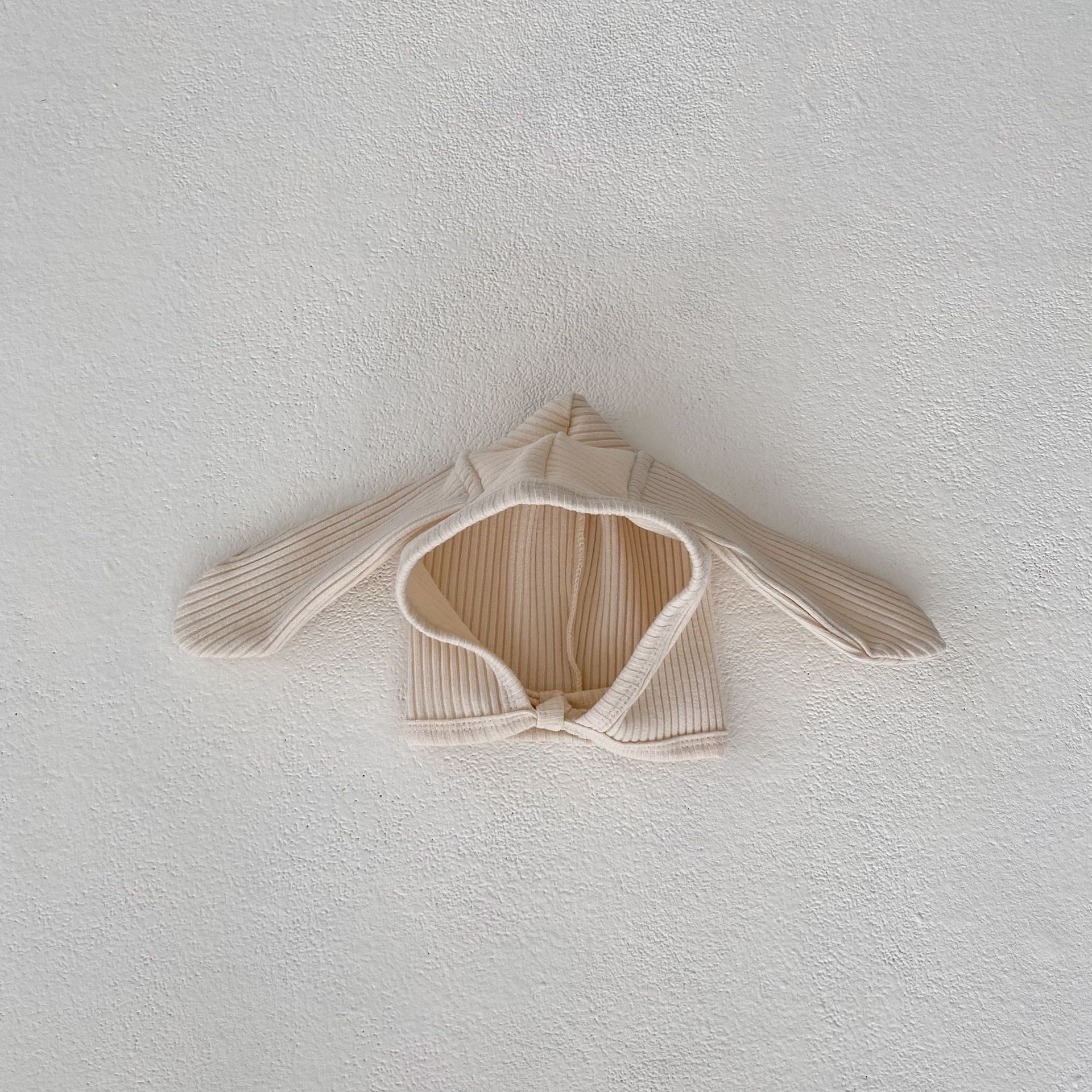 2024 Herbst Mädchen Baby Pit Krawatte Rundhals Langarm Hoodie Overall Dreieck Kletteranzug mit Hut inklusive_voghion.com