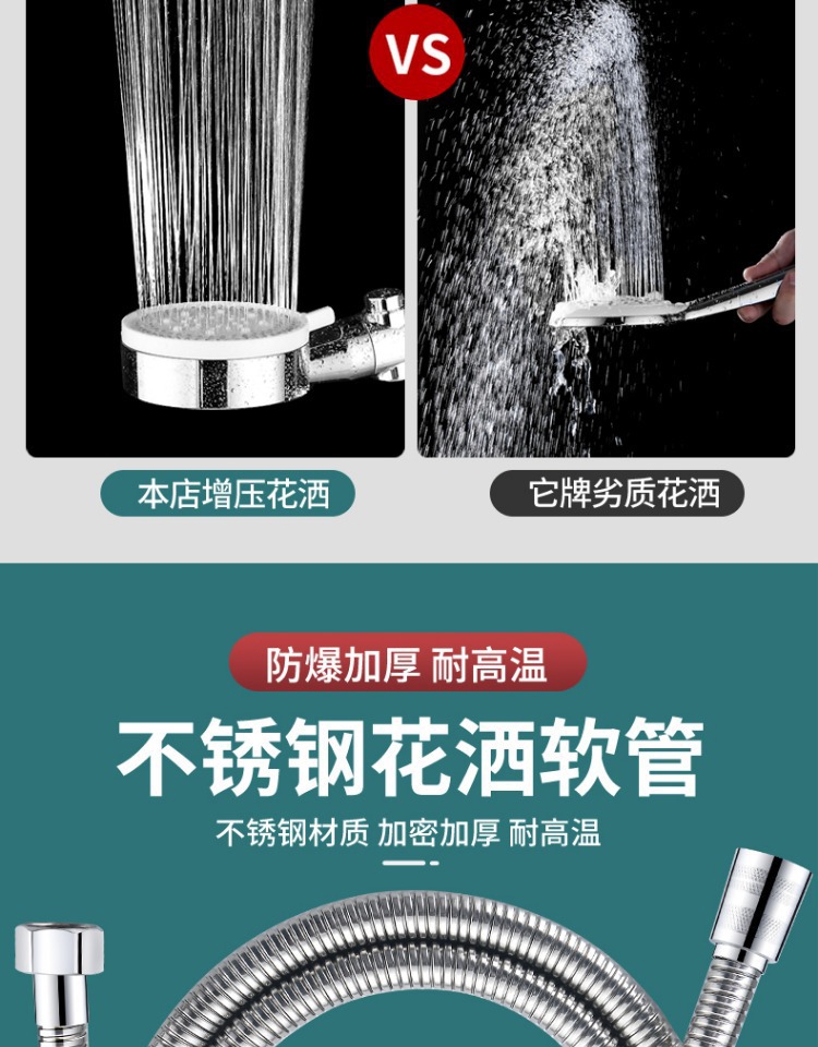 Cold and hot water mixing valve, all-copper exposed shower faucet, solar mixing valve, water heater switch, shower head set undefined