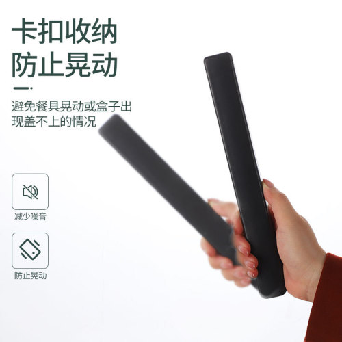 家用304创意网红不锈钢方筷 学生旅游创意便携单双装筷子盒批发