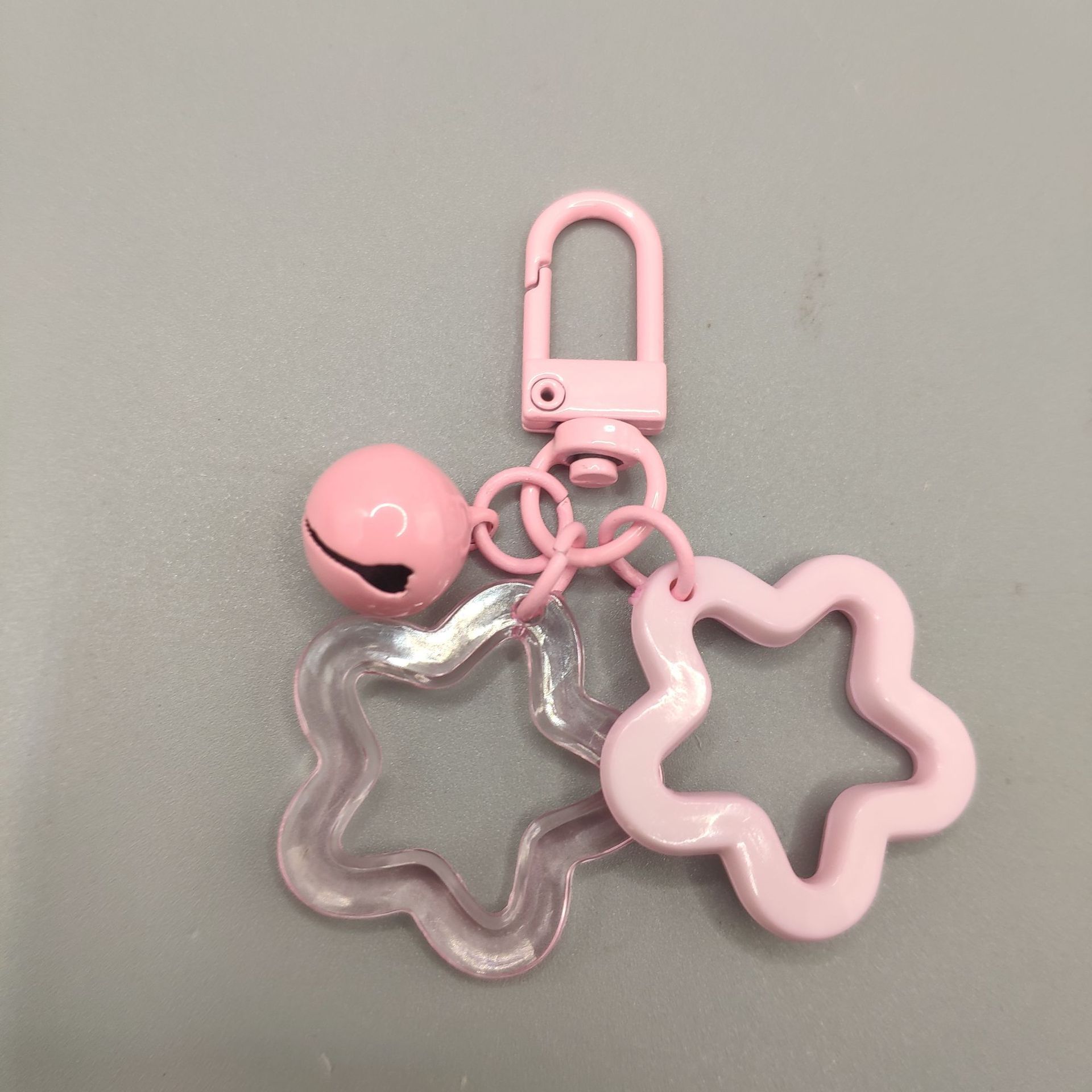 Plastic, Resin Material 1 Piece Simple Style IG Style Star Bell Plastic Resin Stoving Varnish Keychain