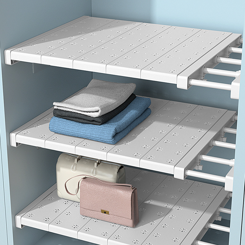Wardrobe layered storage rack, no drilling required, extendable cabinet shelf divider, shoe cabinet partition organizer Wardrobe layered storage rack, no drilling required, extendable cabinet shelf divider, shoe cabinet partition organizer