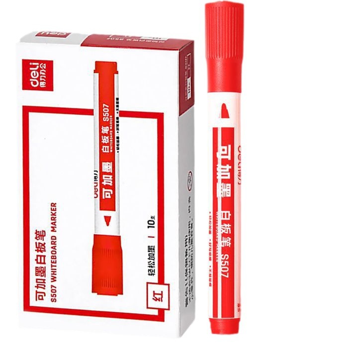 S507 lápiz de pizarra borrable puede agregar tinta, lápiz de agua negro, lápiz de pizarra rojo y azul especial para maestros de oficina