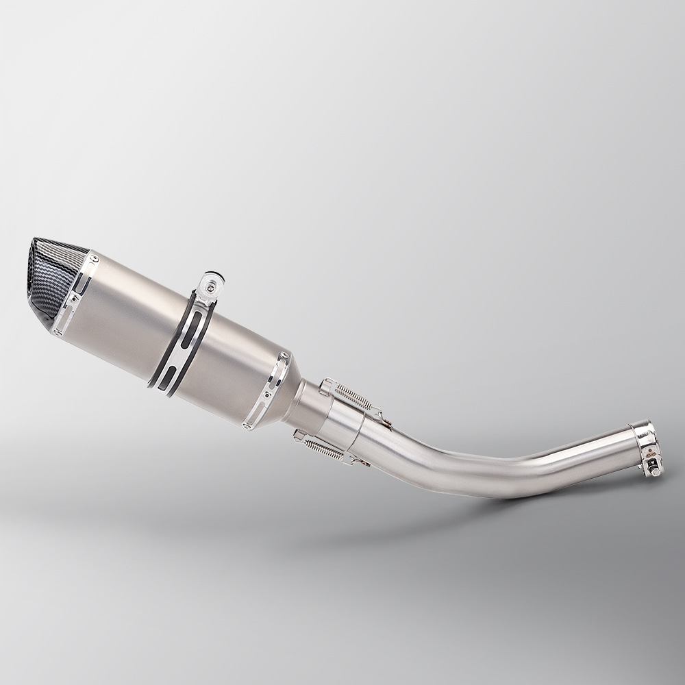 Suitable for Piaggio Ds525X Stainless Steel Mid-Section Exhaust Pipe R27 Tail Section Muffler, Special Vehicle-Specific Non-Destructive Installation