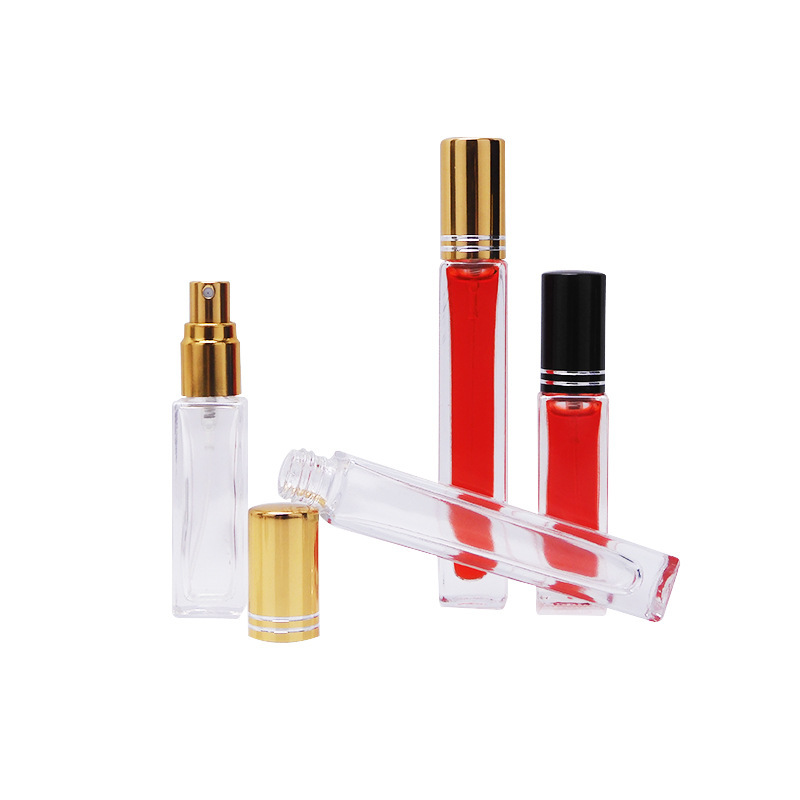 香水瓶 3ml5ml10ml 小さな正方形のガラス瓶 ローリングボールボトル ローリングボールボトル スプレーボトル|undefined
