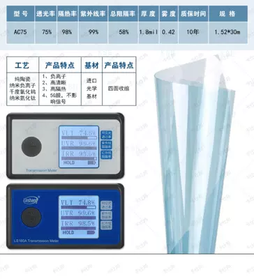 Automotive Film Ion Insulation Film Antibacterial Formaldehyde - 15230m-ac75