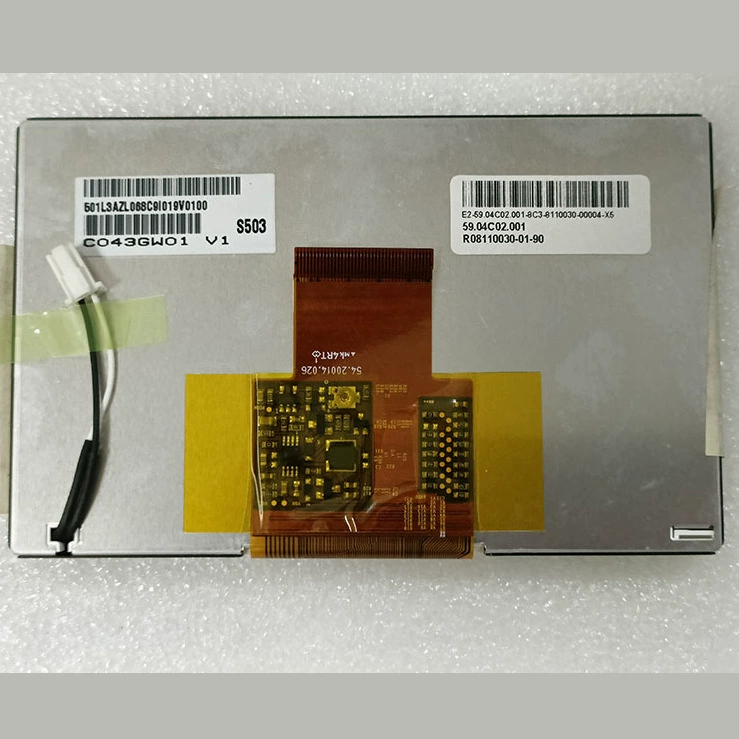 Готовый автомобильный навигационный ЖК-экран C043GW01V1, центральный дисплей управления автомобиля, цена, военная консультация, предмет