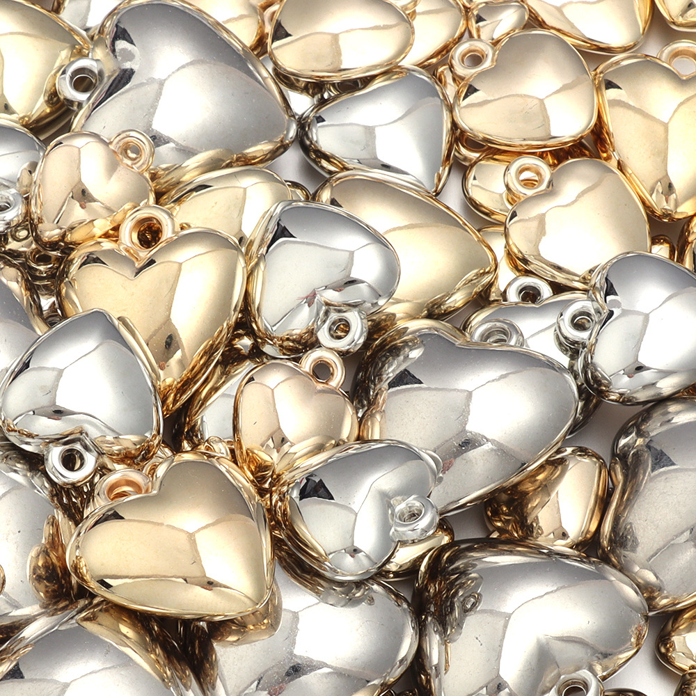 20 PCS/Package 8*10mm CCB Heart Shape Pendant display picture 6