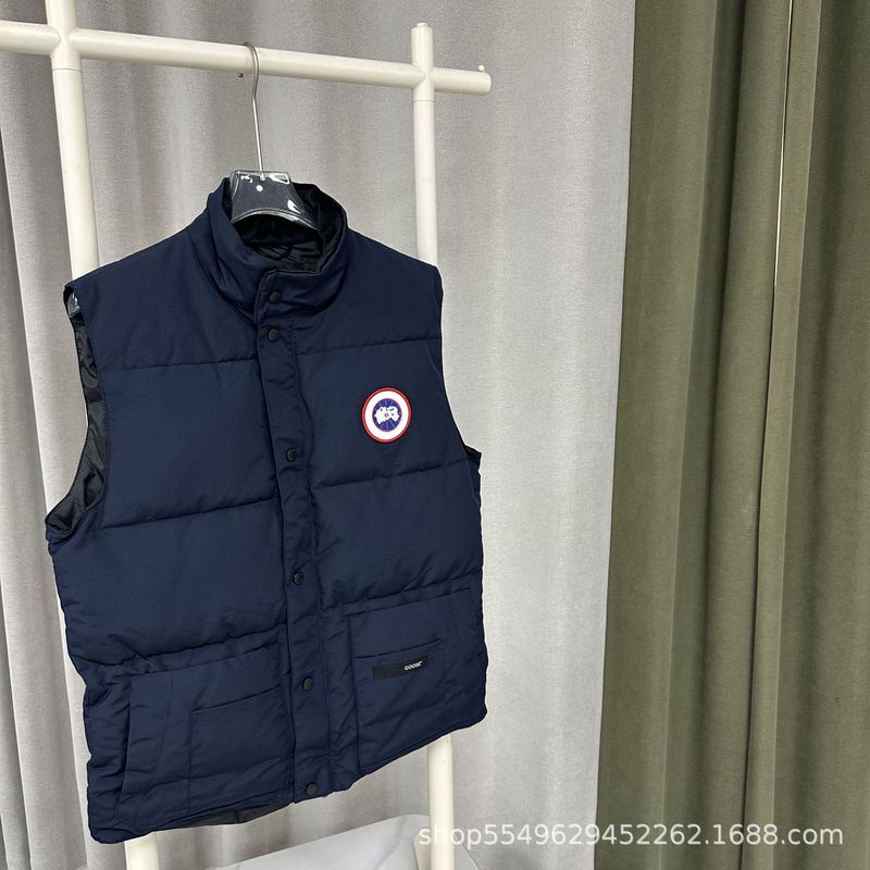 跨境供货加拿马甲经典亮面棉服马甲面包服男女款舒适保暖防寒外套|undefined