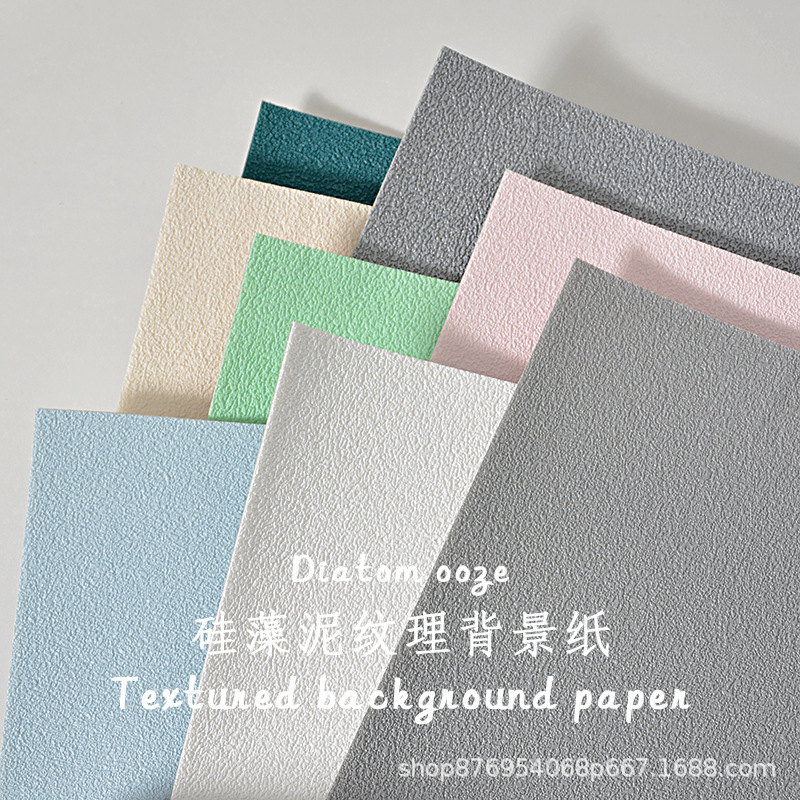 Diatom Mud Texture Wall Stickers Stereo Photo Background Paper Cloth Nail Art Accessories Photo Props Decorative Gourmet Background Board