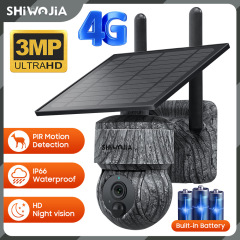 プライベートモデル迷彩4Gソーラーカメラワイヤレスwifi家庭用hd監視屋外ソーラービデオカメラ