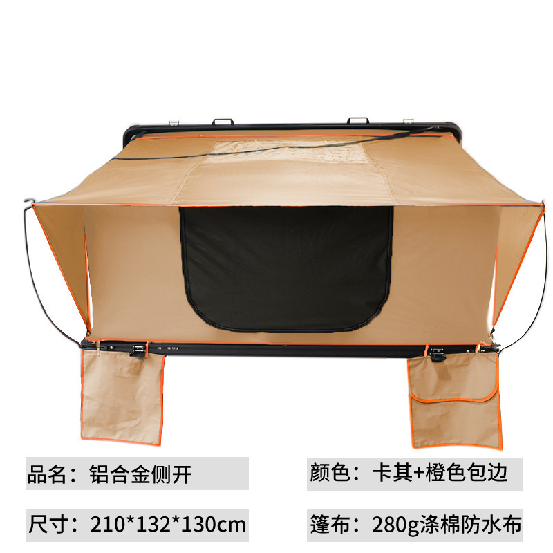 Tienda de techo lateral de aleación de aluminio abierta rápida gran tienda de camping de sombrilla autoconductora esencial tienda de coche