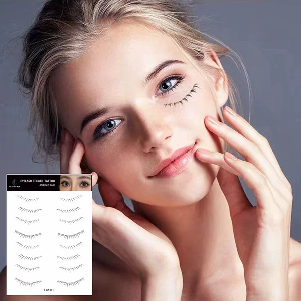 Cross-border supply new lower eyelashes false eyelashes stickers tattoo stickers same waterproof sweat-proof long-lasting eye makeup