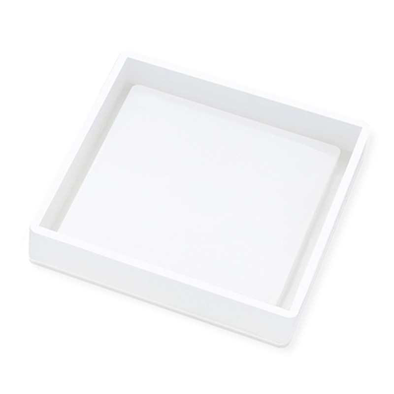 Glue Dripping Mold Round Hexagonal Square Coaster Handmade Crystal High Permeable Resin Silicone Mold Ornaments