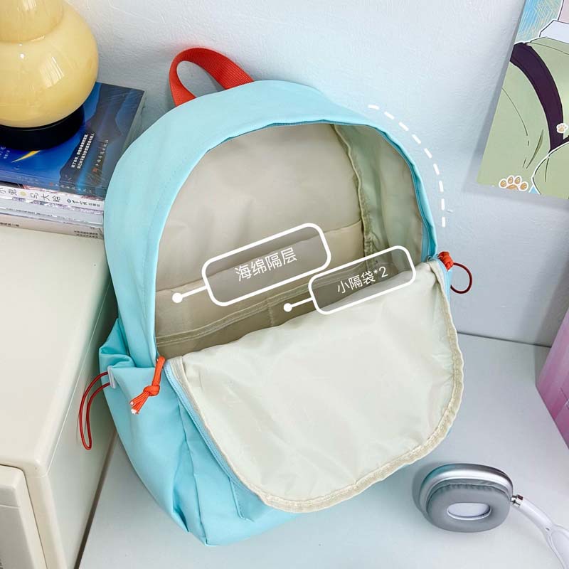 Mochila escolar estilo universitario para estudiantes de primaria y secundaria, letras simples, bolsa de viaje para computadora, mochila de gran capacidad para estudiantes de secundaria y preparatoria para hombres