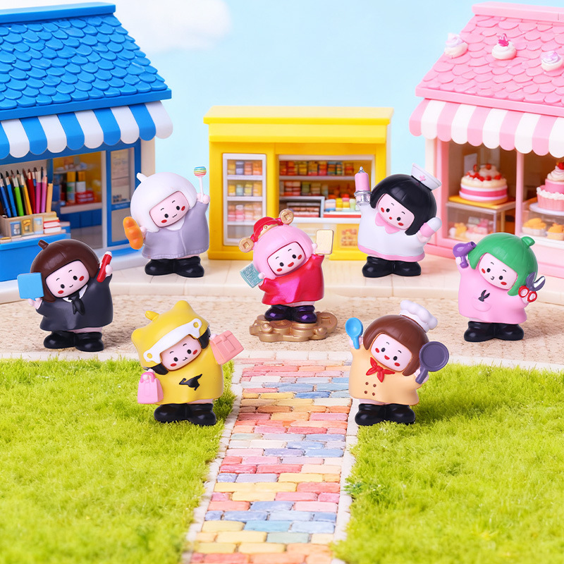 Blind box figurines for office workers, funny and creative cute blind box wholesale resin crafts, original trendy toys Blind box figurines for office workers, funny and creative cute blind box wholesale resin crafts, original trendy toys