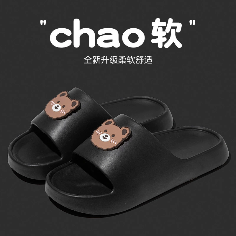 Женские тапочки-медведи, летняя верхняя одежда, женские шлепанцы, новые тапочки из ЭВА, домашние сандалии на мягкой подошве, мужские сандалии, женские сандалии