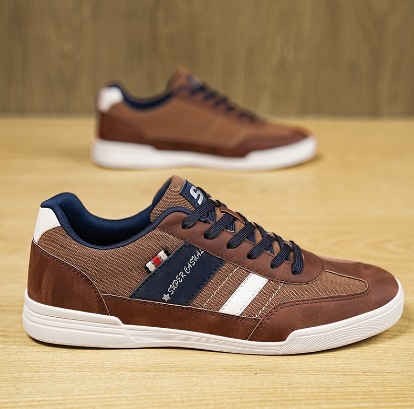 Zapatos de hombre de tamaño king size 45 y 48 zapatos de skate de hombre con un pedazo de tela casual zapatos de conducción de papás suaves