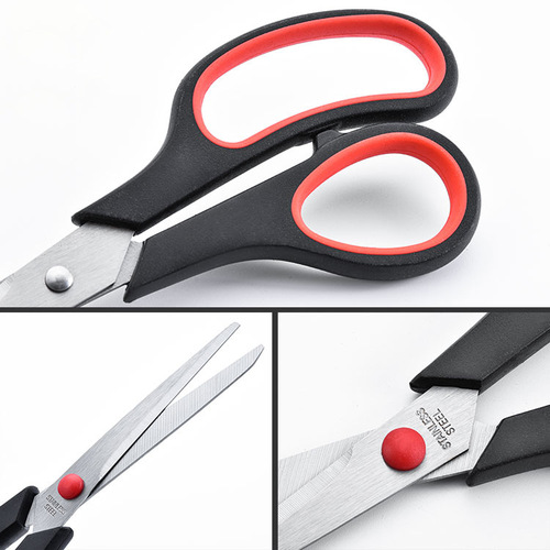 Factory wholesale 10-inch tailor's scissors stainless steel home office scissors rubber and plastic student hand scissors universal scissors