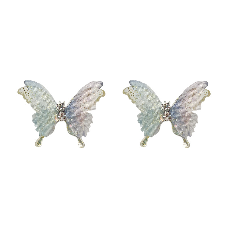 Women'S Gender 1 Pair Fairy Style Sweet Butterfly Zinc Alloy Ear Studs