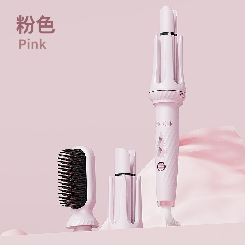 スリーインワン自动ヘアカーラーストレートコーム直接ヘッドチェンジ操作简単使用巻きストレート多机能カール|undefined