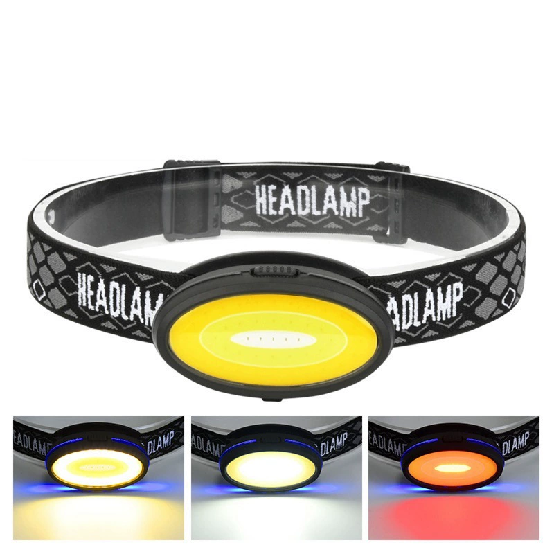 Трансграничный налобный фонарь COB индукционный налобный фонарь зарядный налобный фонарь Открытый налобный фонарь COB супер яркий налобный фонарь