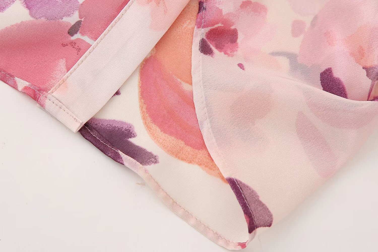 ZR Donna Casual Style 2024 Primavera Nuovo Vestito Stampato a Fiori_voghion.com