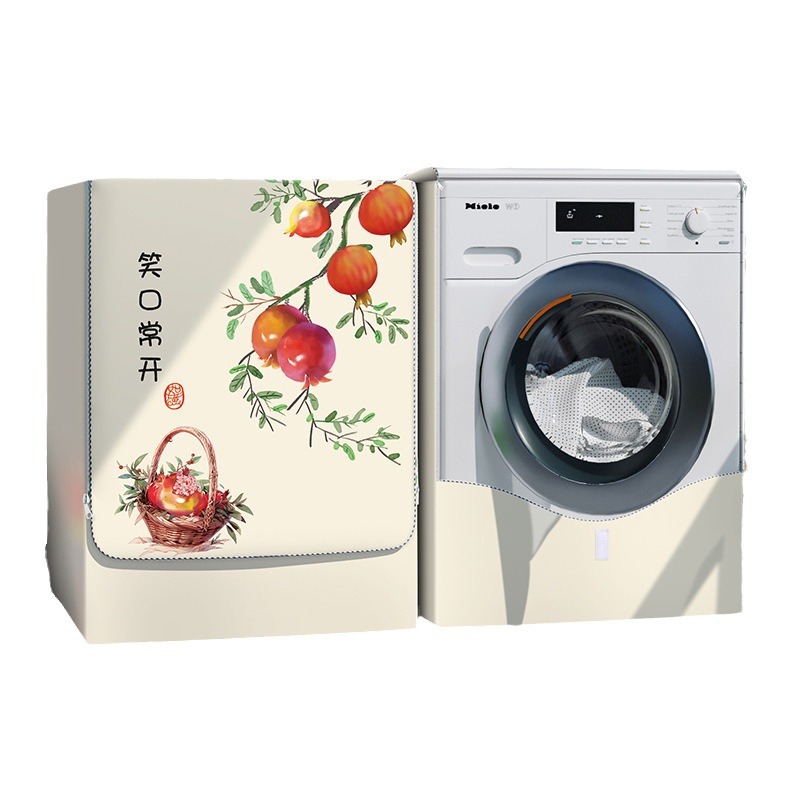 Rodillo de la cubierta de la lavadora protector solar impermeable cubierta de tela Haier Midea Little Swan Panasonic cubierta de polvo automática universal