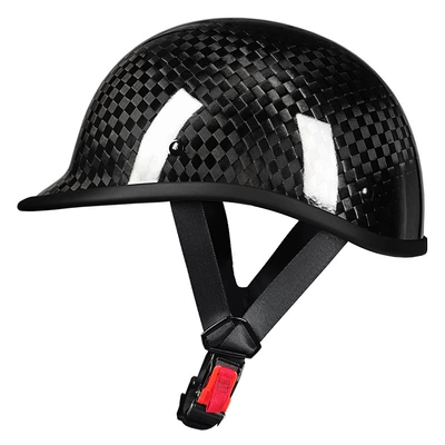 half helmets, summer scoop helmets, Motosiklet kaskı (dəbilqə) - 12k-glossy-black-m