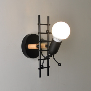 Creative personality living room bedroom bedside lamp balcony aisle corridor wall lamps little art children's room wall lamp
