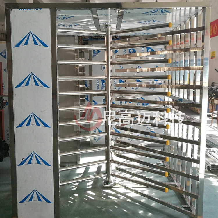 单机芯旋转高闸 火车站售票窗口单人转动闸机 三角架全高旋转闸门