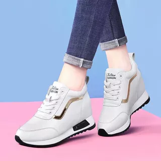2025春季新款运动休闲女鞋小白鞋内增高女鞋软底面软底时尚女鞋子