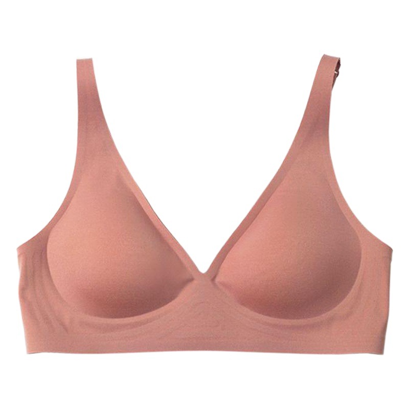 拡張シームレスゼリー下着女性の薄い小さな胸プッシュアップ調節可能な大きな胸を示す小さなブラジャーセットワイヤレスブラジャー
