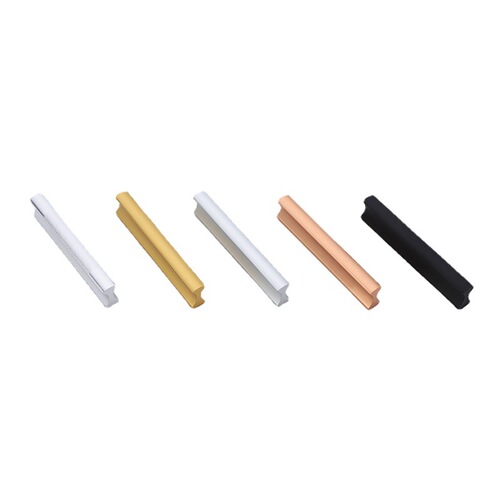 Factory wholesale direct supply one-piece aluminum alloy drawer handle furniture hardware handle in gold color