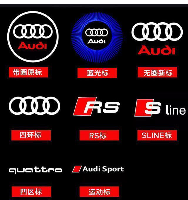 Suitable for Audi welcome lamp original A4L A5 A6L A7 door atmosphere Q5L projection decorative lamp Q7 modification