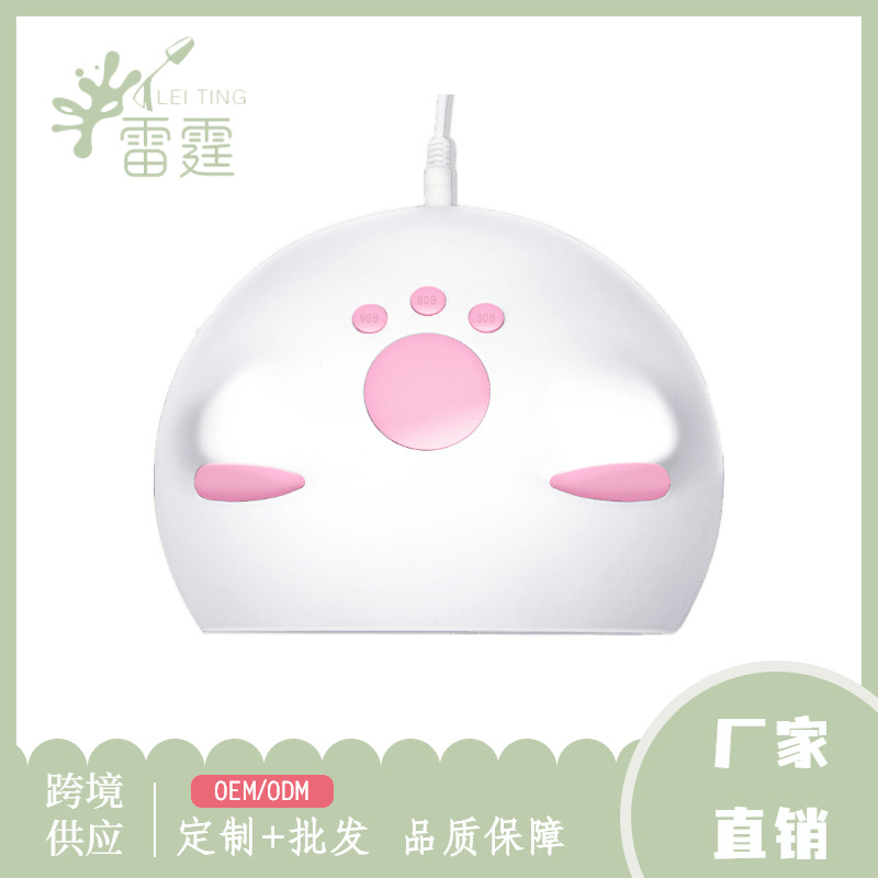 Fábrica en stock M4 lindo gato lámpara de uñas 60W máquina de fototerapia de uñas LED de inducción automática esmalte de uñas lámpara de hornear pegamento