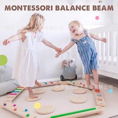 メーカー直供子供バランスボード実板玩具幼稚園啓蒙感覚訓練バランス木玩具