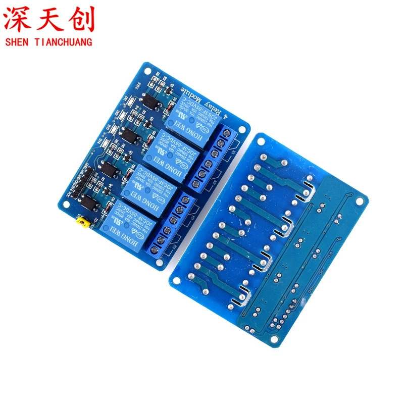 С оптической развязкой 4-ходовой релейный модуль однокристал удлинитель платы панели управления Реле выход 5V